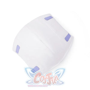 New Panty & Stocking with Garterbelt Gunsmith Cosplay Costume, white elbow pads with purple accents.
