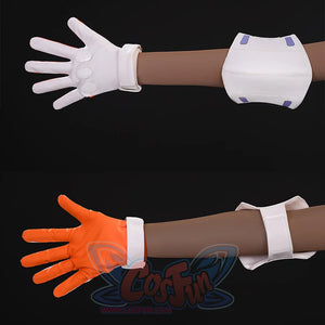 New Panty & Stocking with Garterbelt Gunsmith Cosplay Costume, white elbow pads and gloves.