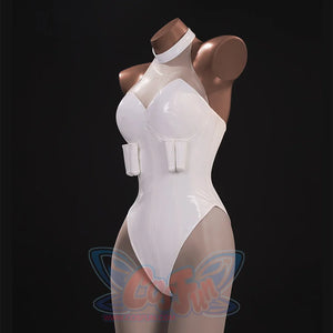 New Panty & Stocking with Garterbelt Gunsmith Cosplay Costume, there are two gun holsters on the front of the costume.