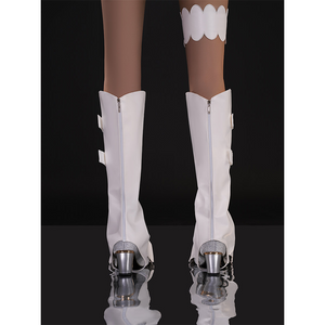 New Panty & Stocking with Garterbelt Gunsmith Cosplay Costume, each shoe cover has a zipper on the back.