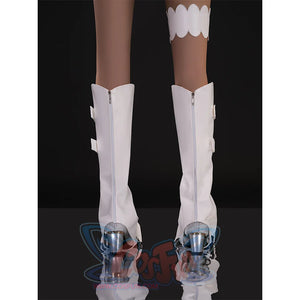 New Panty & Stocking with Garterbelt Gunsmith Cosplay Costume, each shoe cover has a zipper on the back.