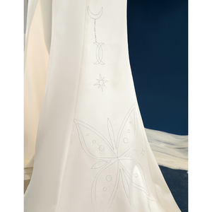 Nu: Carnival Edmond Cosplay Costume, the dress has embroidered details.