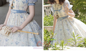 Vintage Elegant Floral Lolita Dress S22186