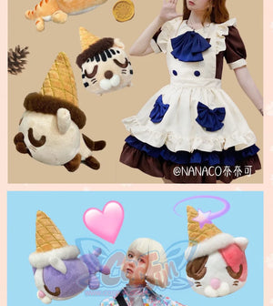 Lovely and Cute Lolita Cat Doll Brooch