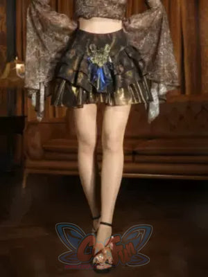 Gilt Classical European Layered Cake Skirt Mesh Halter