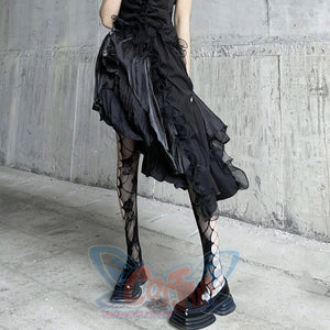 Hot Girl Rose Hollow Out Fishing Net Stockings S22404 One Size