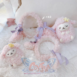 Sweet And Lovely Lolita Lamb Ear Hairband Pink / Small