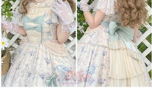 Vintage Elegant Floral Lolita Dress S22186