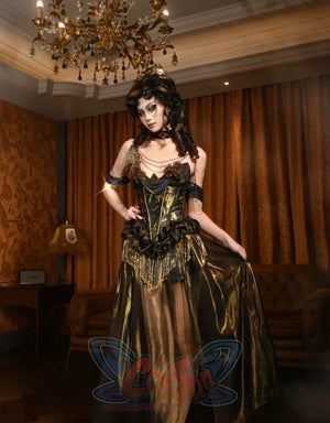 Collection Gilt Classical European Corset Fishbone Dress