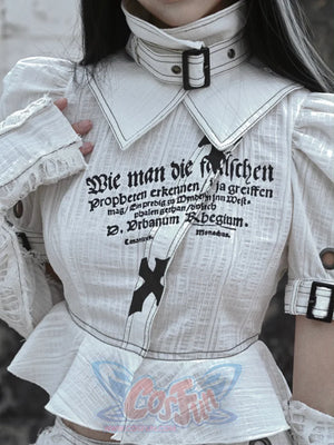 Stereo Cotton Turtleneck Punk Top - cosfun