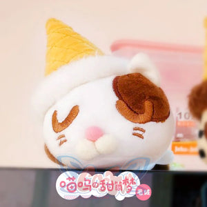 Lovely and Cute Lolita Cat Doll Brooch White