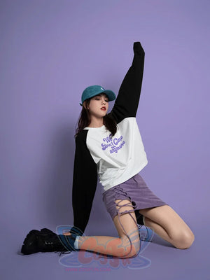 Corduroy Strap Slit A-Line Breech Skirt - cosfun