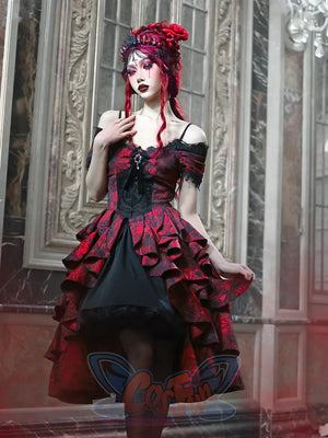 Gothic Off Shoulder Wave Dress Summer