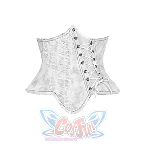 Asymmetric Herringbone Drawstring Corset - cosfun
