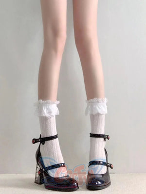 Subculture Cool Hot Rose Heeled Shoes Shoes