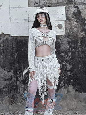 Suede Punk Shoulder Pads Short Jacket - cosfun