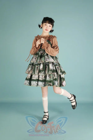 Chiffon With Solid Color Shirt