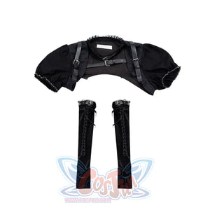 Punk Style Autumn and Winter Cool Lolita Dress S22178 Waistcoat + Sleeves / S