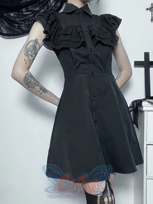 Halloween Waisted Diablo Shirt Sleeveless Dress