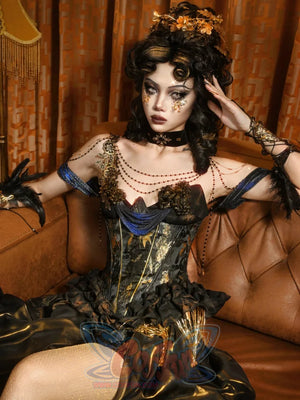 Collection Gilt Classical European Corset Fishbone Dress