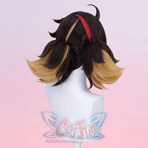 The back view of the Peni Parker cosplay wig shows a well-arranged and uniform length