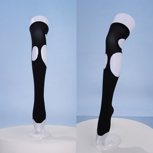 Pretty Derby Oguri Cap Cosplay Costume, black ripped thigh-high stockings.