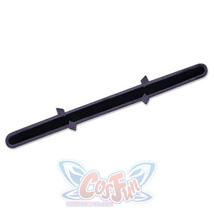 Homura Akemi cosplay costume black headband with purple trim and purple bow accent accessory