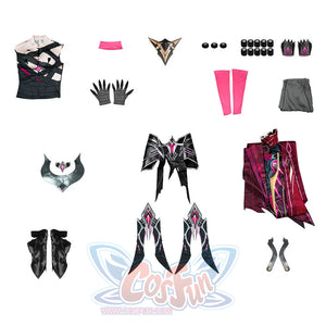 Rerir cosplay costume all parts flat lay.