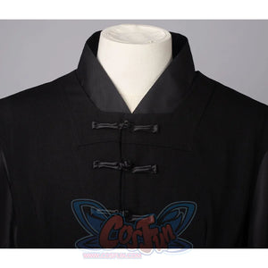 Saja Boys Cosplay Costume Outfit divided into inner clothing and coat. the inner clothing has a cross collar and the coat has a square collar.