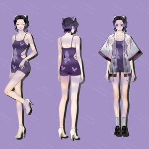 【CONFIRMATION】$3 Deposit = $10 Coupon Kocho Cosplay Costume Derivative Swimsuit