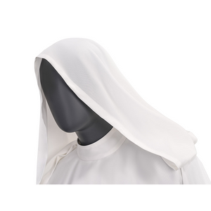 Star Princess Leia Cosplay Costume Hood, the hood hangs down to the shoulders.