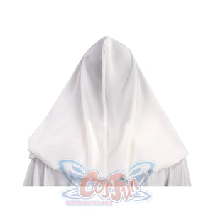 Star Princess Leia Cosplay Costume Hood, the hood hangs down to the shoulders.