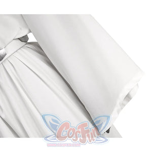 Star Princess Leia Cosplay Costume sleeves view, showing loose and flowing sleeves.