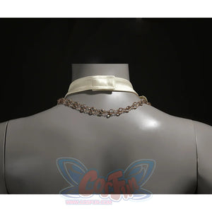 Star Wars: Episode 2 Padmé Amidala Cosplay Costume, the necklace is composed of multiple metal rings.