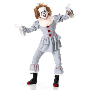 【CLEARANCE】Stephen King's It Pennywise Cosplay Costume Halloween Outfits CLT5122 cosfun