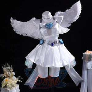 Panty & Stocking with Garterbelt Stocking cosplay neck piece anchors the set in a detailed costume view.
