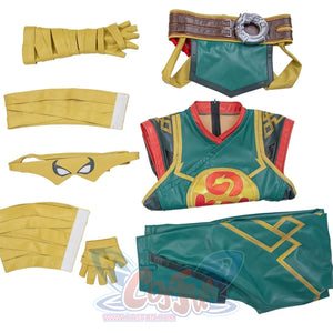 Game Rivals Sword Master Iron Fist Leather Version Cosplay Costume N09437 Costumes