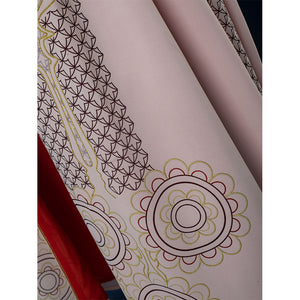 Princess Leia cosplay costume cloak showcasing intricate circular embroidery with geometric patterns