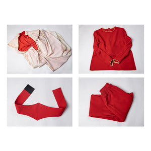 Princess Leia cosplay costume complete set showing all components