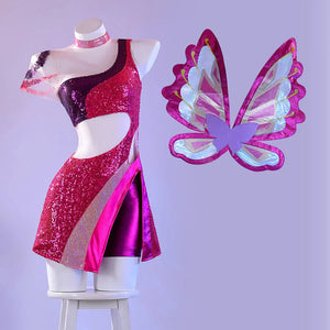 The Magic is Back Musa Cosplay Costume Ballet Dress N09748 Costume_XS / Wings_One Size Costumes