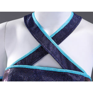 Tecna cosplay costume with sequin bustier