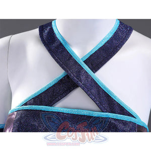 Tecna cosplay costume with sequin bustier