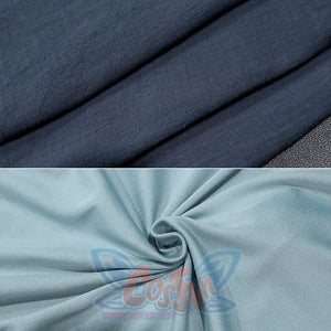 Blue fabric materials used for Jester Lavorre cosplay costume