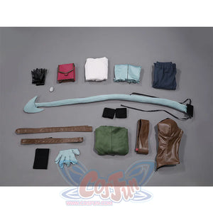 Complete set of all pieces included in Jester Lavorre cosplay costume