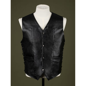 Daryl Dixon cosplay vest front view on mannequin
