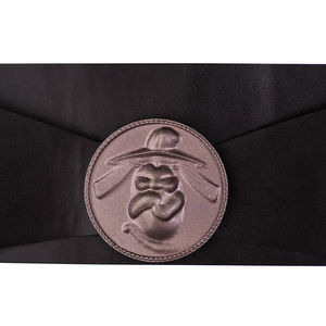 The Boys Vought Rising Private Angel Cosplay Costume, bronze metal buckel have embossed designs.