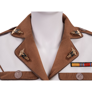 The Boys Vought Rising Private Angel Cosplay Costume, there are four brooches on the collar.