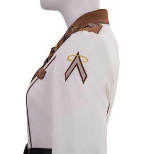 The Boys Vought Rising Private Angel Cosplay Costume, the sleeves have embroidered decorations.