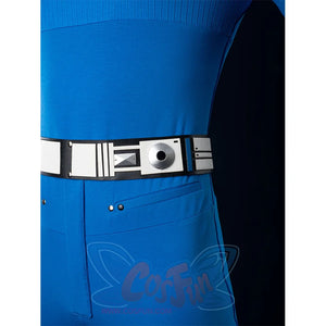 The Fantastic Four: First Steps Mister Fantastic Reed Richards Cosplay Costume Belt, decorative detail on the belt.