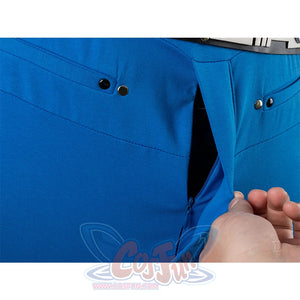 The Fantastic Four: First Steps Mister Fantastic Reed Richards Cosplay Costume, features a front zipper design.